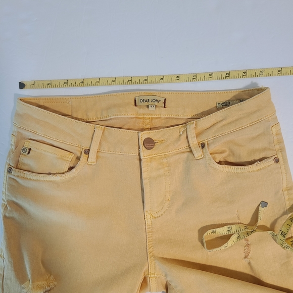 Dear John Playback Cuffed Cropped Straight Leg Jeans Orange Size 27 - Picture 10 of 13